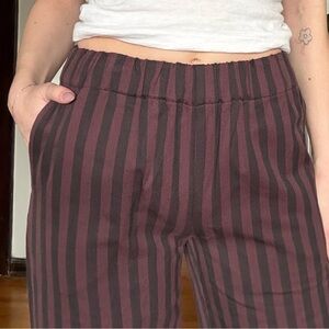 Striped Wide Leg Pants